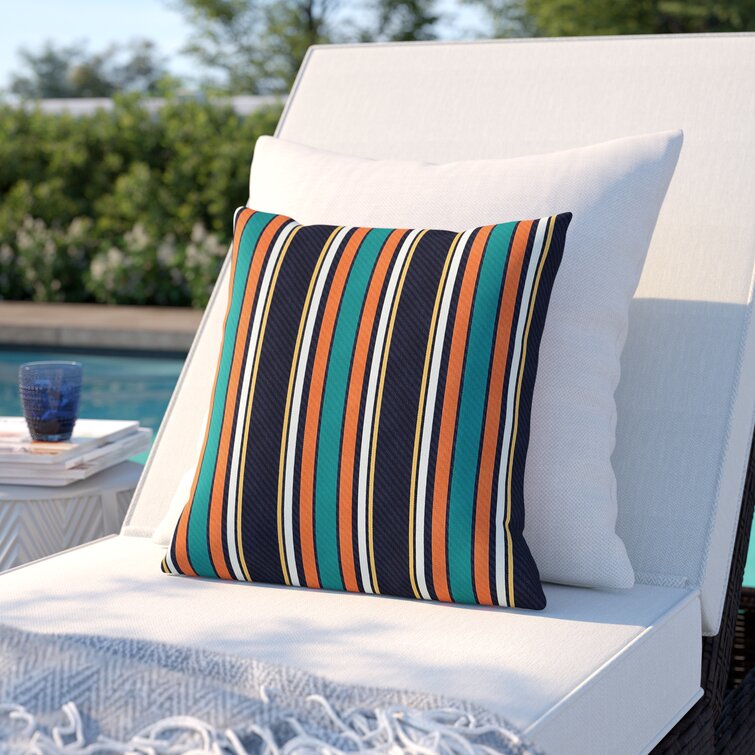 Striped outdoor clearance pillows